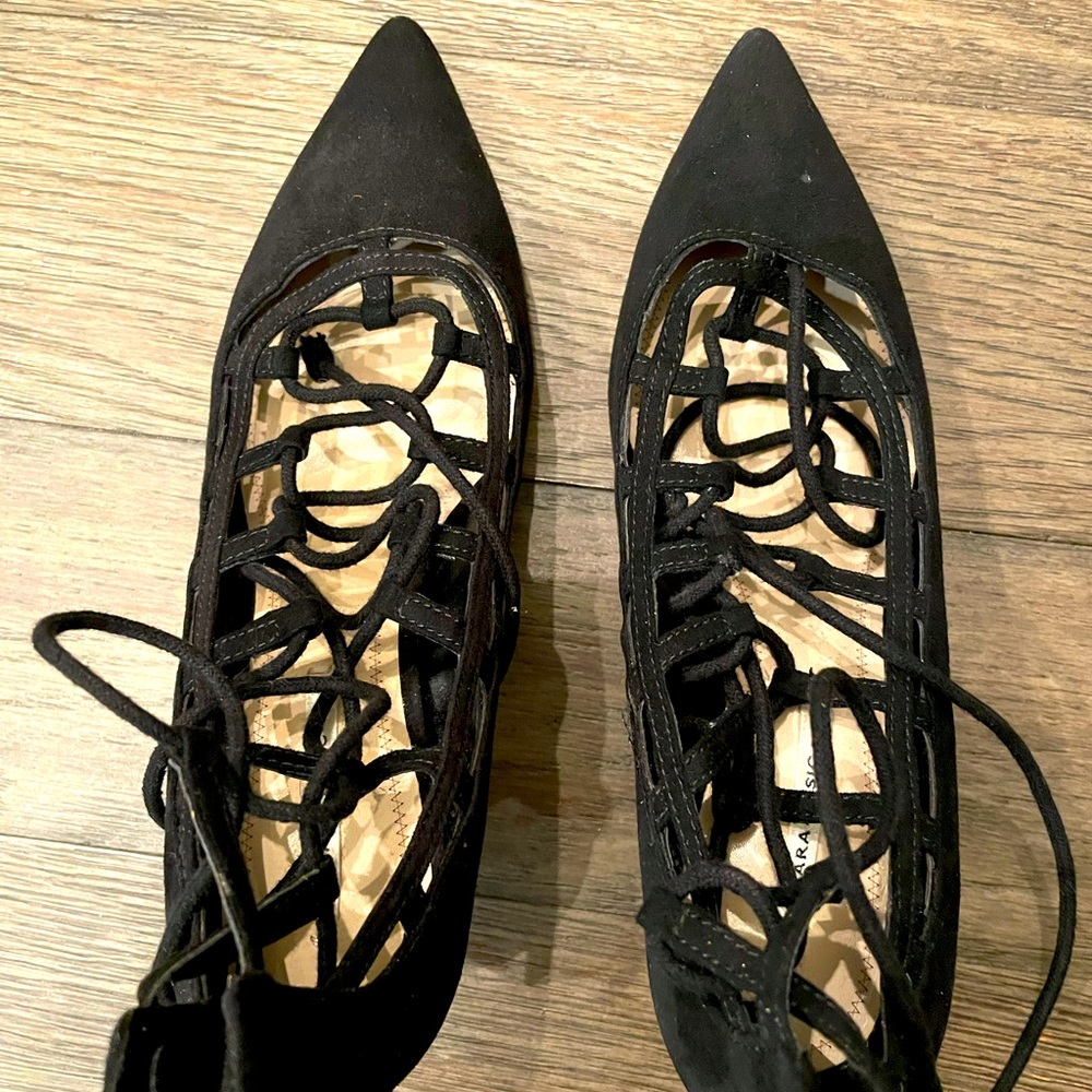 Zara Black Sandals